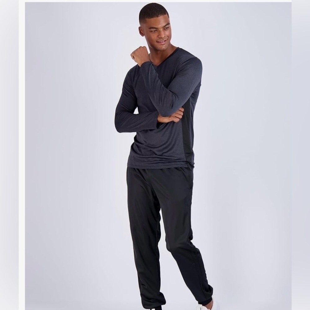 Real Essentials Men’s Dri-Fit long sleeve T-Shirt